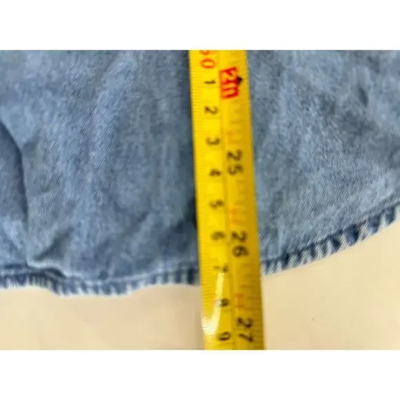 Vintage Victoria Jones Button Up  Long Sleeves Autumn/Fall Jean Shirt (READ) - Picture 6 of 9